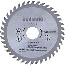 Starseven Daire Testere Bıçağı Ahşap Kesme Testeresi 115MM 40 + Matkap Aparatı
