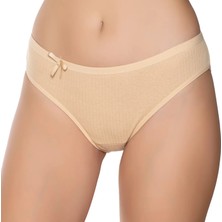 Gümüş 6095 12'li Kadın Ribana Ince Bel Çizgili Bikini