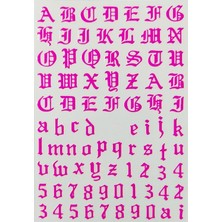 Starseven Pop Beauty Nail Tırnak Süsleme Sticker, Tırnak Dövmesi, Tırnak Tattoo Pembe
