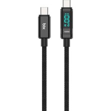 Starseven Bix BX09CC To 100W 480MBPS E-Marker Çipli LED Dijital Ekranlı Data Kablosu 1