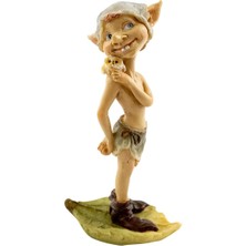 Starseven Top Minyatür Peri Bahçesi Baykuş Heykelcikli Teraryum Pixie, Tan, Yeşil
