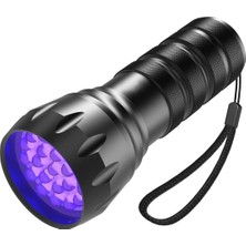 Starseven Valkyrie 21 LED 1. Kalite 395NM Güneş Işığı Ultraviyole Uv El Feneri - Blacklight - Çok Amaçlı