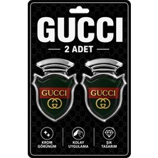 Şimika Guccı Chia Arma Krom Oto Amblem – 5 × 3,5 cm