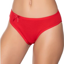 Gümüş 6095 12'li Kadın Ribana Ince Bel Çizgili Bikini