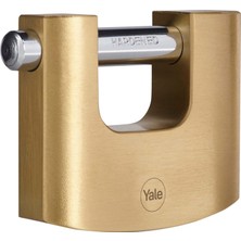 Starseven Yale Y114B/80/118/1-80MM Oval Kayar Pimli Pirinç Asma Kilit - Yüksek Koruma - Sertleştirilmiş Çelik