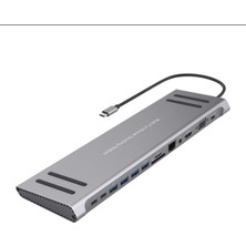 Starseven 14IN1 To Multi Function Docking Station - Hdmi̇ Dönüştürücü 100W Pd 3.0