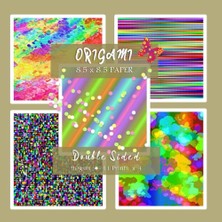 Starseven Independently Published Origami Rainbow Paper Book: Premium Colorful Double Sided Printed Sheets Fo