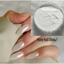 Starseven Tirnak Süsleme Beyaz Inci Tozu/firçali Tirnak Pigmenti Nail
