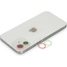 Starseven Renkli Kamera Lens Koruma Cam - Yeşil-Pembe