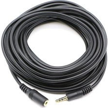 Starseven Alfais AL-4807 3.5 mm Ekleme Uzatma Kablosu Dişi Erkek, Siyah, 10 Metre