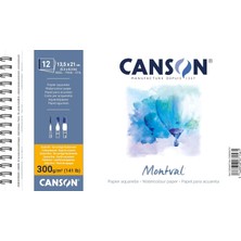 Starseven Canson Montval Eskiz Resim Defteri, Spiralli, 12 Sayfa, 5X21, 300G