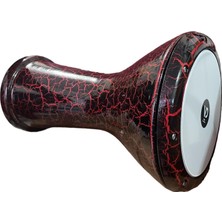 Starseven Vd® Darbuka/doumbek Döküm Alüminyum - Tuning Lugs & Rmvble (8 ½ Inç) (Çatlak Lav)