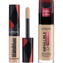 Starseven Paris Infaillible 32H Fresh Wear C Vitaminli Fondöten - 125 Beige + Infaillible Tüm
