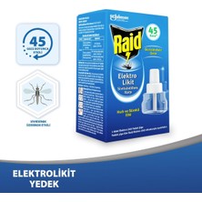 Starseven Raid Elektro Likit Sivrisineklere Karşı Hızlı Sürekli 45 Gece Etkili 1 Adet Elektro Likit Yedek