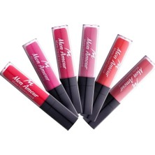 Starseven Mon Amour Matte Liquid Lipstick Pastel Daylong Waterproof Mat Likit Ruj 10 Saat Kalıcı (04 Mulberry