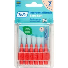 Starseven Tepe Blister X-Soft 0.5 mm - Kirmizi Arayüz Fırçası (1x 6 Adet)