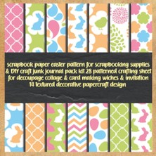 Starseven Independently Published Scrapbook Paper Easter Pattern For Scrapbooking Supplies & Diy Junk J