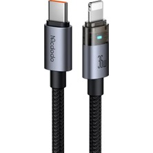 Starseven Mcdodo CA-6940 To Lightning 36W 1.2m Şeffaf Kablo Işıklı