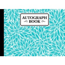 Starseven Autograph Book: Flowers Cover | Memory Book, Signature Celebrity Memorabilia Album Gift, Size 8.25"