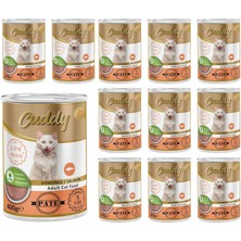 Starseven Cuddy Yetişkin Somonlu Pate Yaş Mama 400 gr x 12 Adet
