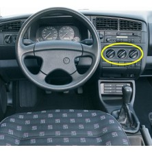 Starseven Kalorifer Kumanda Paneli Düğmeleri 1H0819045C Vw Golf 3 1992-1998