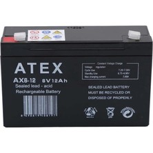 Twin Store Atex Ax6-12 6V 12AH Akü
