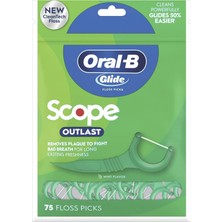 Starseven Komple Glide Floss Penaları, Scope Outlast, 75 Ct