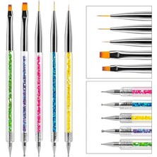 Starseven Fontenay Tırnak Süsleme Fırçası, Nail Fırça, Tırnak Desen Fırçası Seti NO:2181