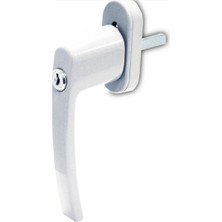 Starseven Std Anahtarlı Kilitlenebilir Alüminyum Pvc Pimapen Kolu (Beyaz)