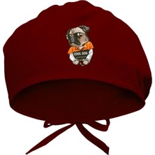 Starseven Cool Dog Baskılı Cerrahi Bone - Doktor Hemşire Bonesi Hastane Bonesi