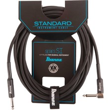 Starseven Ibanez Si (Standart) Enstrüman Kablosu - Düz Açılı Fiş - Jak - Jak, Siyah - 6,10 M / 20 F