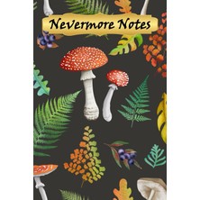 Starseven Independently Published Nevermore Notes: Red Mushroom Fall Leaves Illustration | Fly Agaric