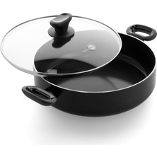 Starseven Greenpan Torino Seramik Yapışmaz 28 Cm/4,2 Litre Kapaklı Sote Tavası, Pfas Içermez, Indüks
