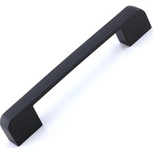 Starseven 10 Adet Radus Siyah Metal Kulp 96 mm - 9.6 cm Mobilya Çekmece Mutfak Dolabı Dolap Kulpları Kulbu Ku