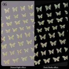 Starseven Nicole 3D Reflektif Efekt Nail Sticker Model - 6 (55881-6) 3020