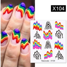 Starseven Tırnakmania Su Transferli Nail Sticker X104 (53013-4) 3945