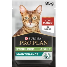 Starseven Purina Pro Plan Maintenance Sos Içinde Sığır Etli Kısırlaştırılmış 85GR Pouch x 26 Adet