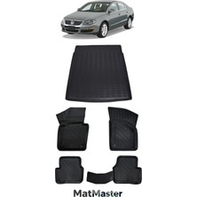 MatMaster Volkswagen Passat B6 2005 Model 5d Premium Ekstra Havuzlu Paspas ve Bagaj Havuzu Set