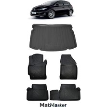 MatMaster Toyota Auris 2020 Model 5d Premium Ekstra Havuzlu Paspas ve Bagaj Havuzu Set