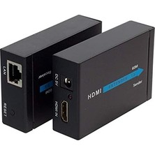 Starseven HDMI Görüntü Aktarma, To Cat5/cat6, 60 Metre, Adaptörlü, Extender,