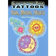 Starseven Glow-In-The-Dark Tattoos Sun, Moon, Stars (Dover Tattoos) By Anna Pomaska (2008-08-08)