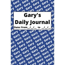 Starseven Independently Published Personalized Daily Journal - Gary: Cover