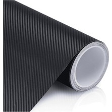 Starseven Temiz Hava Kanallı Siyah Karbon Kaplama Folyosu 20 cm x 150 cm Araç Kaplamaya Uygun