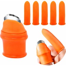 Starseven Kyrotech 6'lı Silikon Başparmak Bıçağı Kesilmeye Dayanıklı Parmak Kılıfı Seti, Meyve Sebze To