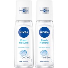 Starseven Nivea Kadın Pump Sprey Deodorant Fresh 48 Saat Deodorant Koruması 75ML X2