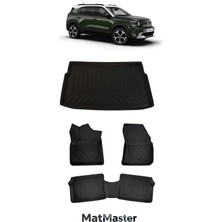 MatMaster Citroen C3 Aircross Elektrikli 2027 Model 5d Premium Ekstra Havuzlu Paspas ve Bagaj Havuzu Set