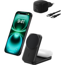 Starseven Belkin Ultracharge 2’si 1 Arada Qi2 Istasyonu, 17, Airpods,