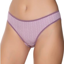 Gümüş 6067 12'li Kadın Likralı Desenli Bikini
