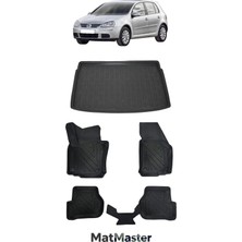 MatMaster Volkswagen Golf 5 2008 Model 5d Premium Ekstra Havuzlu Paspas ve Bagaj Havuzu Set
