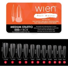 Starseven Yeni Nesil Protez Tırnak Jel Tips Gel Tips Medium Stiletto 550 Adet